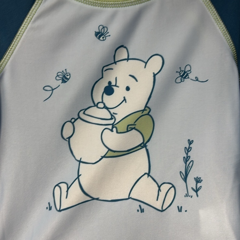 NWT Twin alert! 2xDisney Kids 18mo Winnie the Pooh Swim Rashguard Sets. 😍😍😍😍😍 - Picture 3 of 12